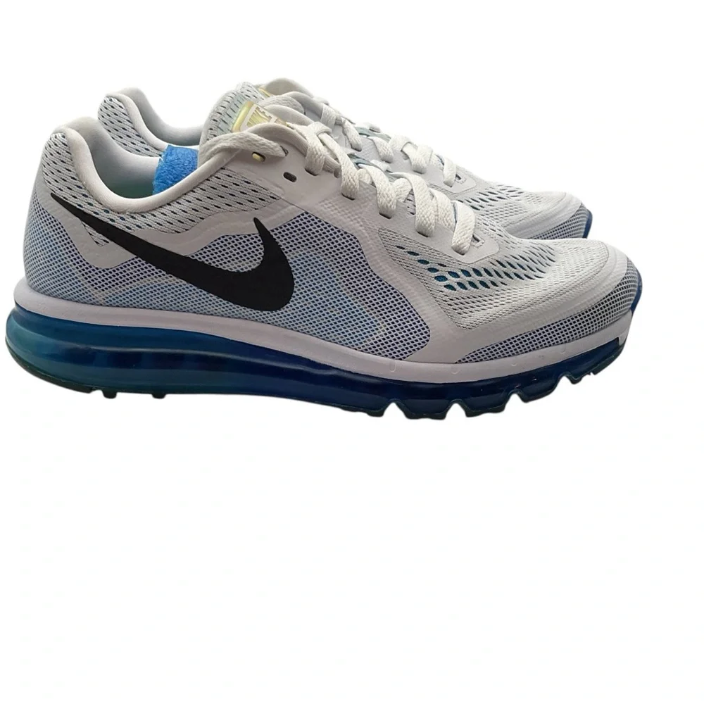 Nike‎ Blue and Green Sneakers with Grid Sole Traction size 8.5